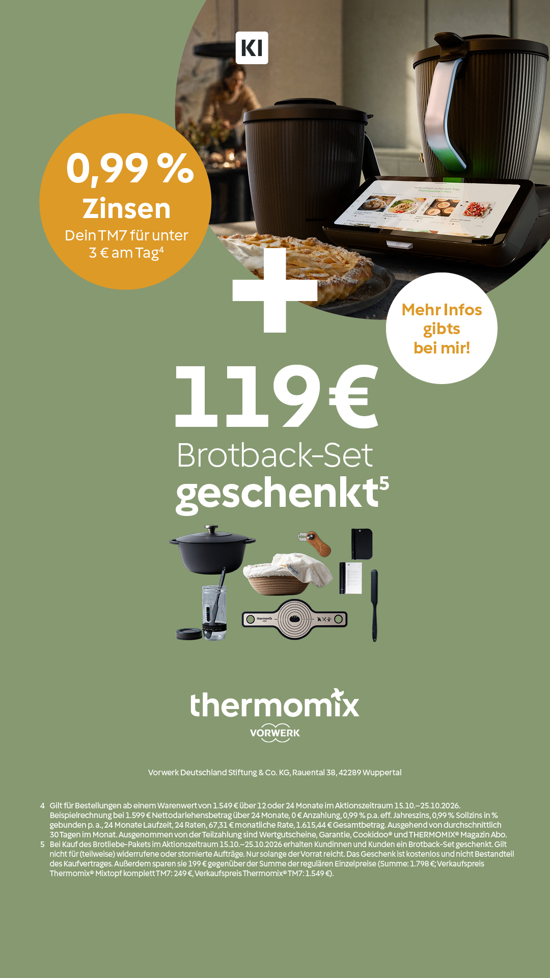 Brotback-Set und Teilzahlungsaktion zum Thermomix® TM7